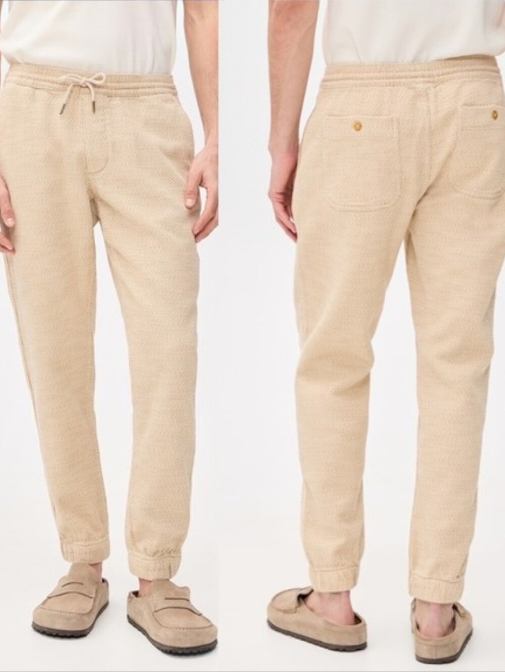 Taylor Stitch Apres Pants - Cypress Sashiko Beige. Size L